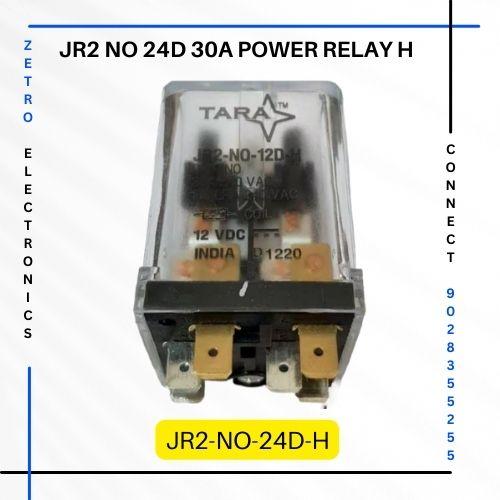 JR2 NO 24D 30A Power Relay Horizontal Zetro Electronics - Tara relays