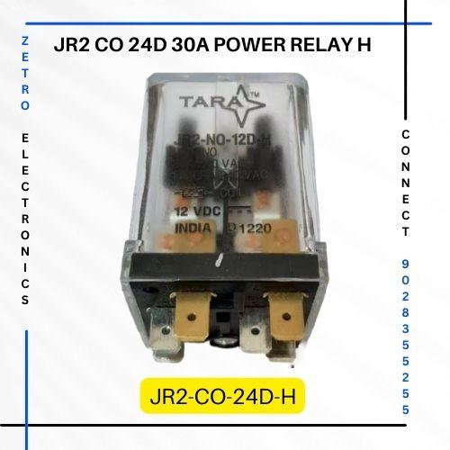 JR2 CO 24D 30A Power Relays Horizontal Tara Relays - Zetro Electronics Pune Maharashtra