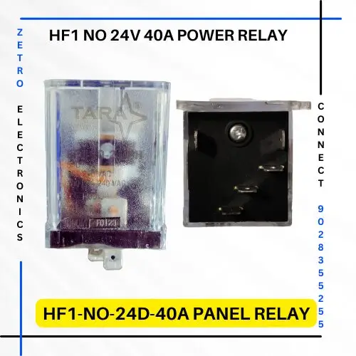 HF1-NO-24D-40A - Tara relays Zetro Electronics, Buy relays at lowest Pricing in Mumbai, Pune, Delhi, Ahmedabad, Surat, Chennai, Kolkata, Bengaluru, and Hyderabad