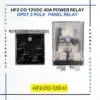 HF2-CO-12VDC-40 Amp Panel Relay Tara relays Zetro Electronics DPDT 2 Pole Relays Mumbai Delhi Kolkata Bengaluru Hyderabad Chennai Ahmedabad