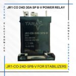 JR1-CO-24V-SP8-V-DC-COIL-30A-Power-Relay-FOR-STABILIZER-Tara-relays-Zetro-Electronics-SPDT-1CO-Relays-Mumbai-Delhi-Kolkata-Bengaluru-Hyderabad-Chennai-Ahmedabad-INDIA