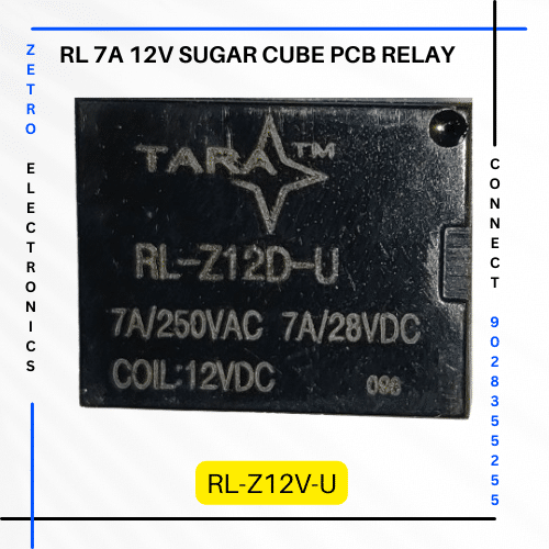 RL 7A 12V DC Sugar Cube Relays by Tara relays Zetro Electronics. Buy at Lowest price in India