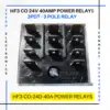HF3 CO 24V 3 Poles Power Relay Tara relays Zetro Electronics 3PDT 11 Pins Mumbai Delhi Kolkata Bengaluru Hyderabad Chennai Ahmedabad Pune, Best relays available for control panel and automation
