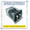 TH3 NO 50Amp 12v DC 3PST Wholesale Power Relays, 50A Power Relay for Heavy Duty, Price of 3 pole 50A relays in India, Zetro Electronics Pune Mumbai Chennai Hyderabad Bangalore Ahmedabad, Delhi Kolkata