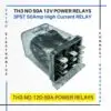TH3 NO 50Amp 12v DC 3PST Wholesale Power Relays, 50A Power Relay for Heavy Duty, Price of 3 pole 50A relays in India, Zetro Electronics Pune Mumbai Chennai Hyderabad Bangalore Ahmedabad, Delhi Kolkata