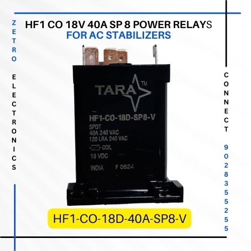 HF1 CO 18V 40A SP 8 Power Relays for AC stabilizers