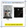 HF1-CO-240VAC-40A Power Relay FOR AC COIL Tara relays Zetro Electronics SPDT 2 Pole Relays Mumbai Delhi Kolkata Bengaluru Hyderabad Chennai INDIA